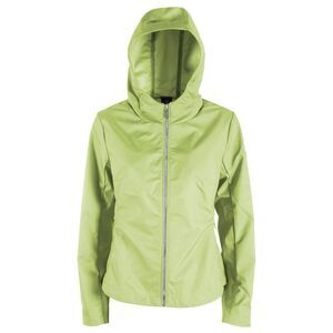 Yes Zee Hooded Jacket Casual Style Women Green Jackets & Coats